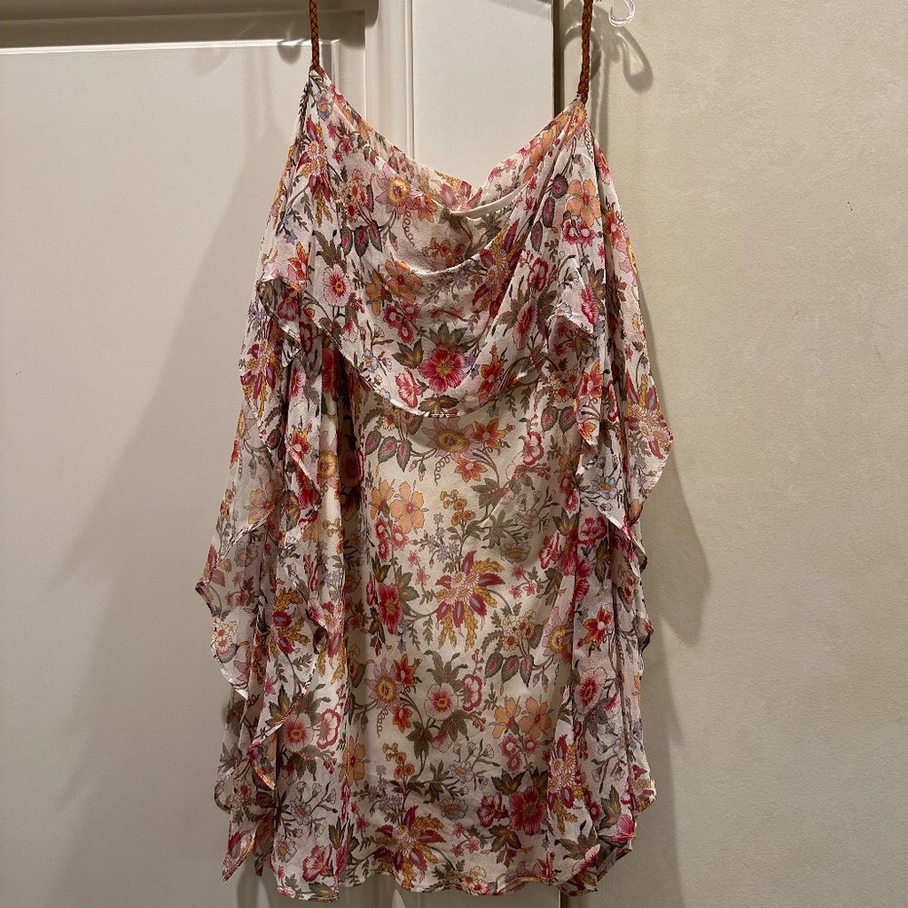 Beautiful Chiffon multicolor multi layer top Size XS and Small